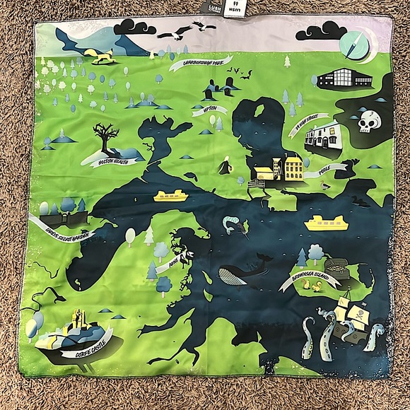 Exclusive Lush Cosmetics - Kitchen Knot Wrap - Treasure Map 2023 NWT - Picture 4 of 8